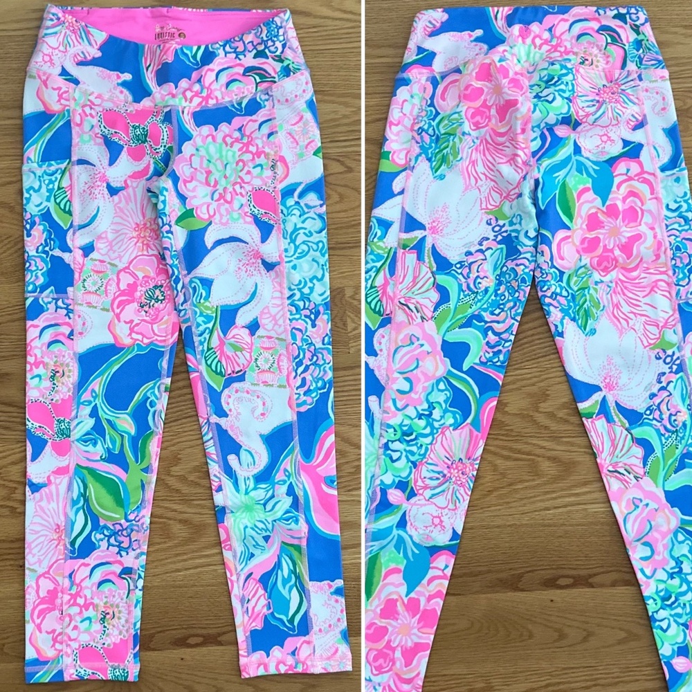 Lilly Pulitzer NWOT UPF 50+ Luxletic® Weekender Midi Leggings (S)